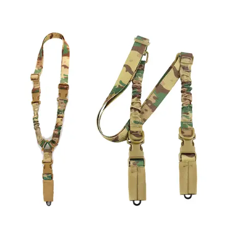 Adjustable tactical gun slings in nylon and PP webbing for rifles