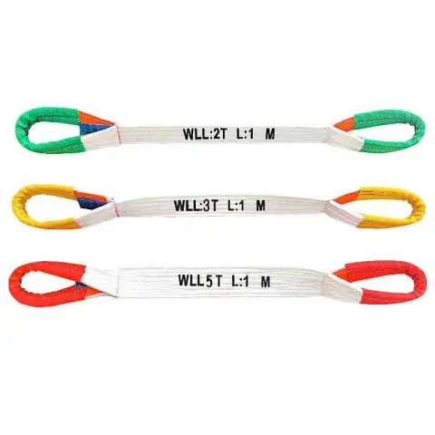 UHMWPE webbing industrial lifting slings replacing steel wire ropes