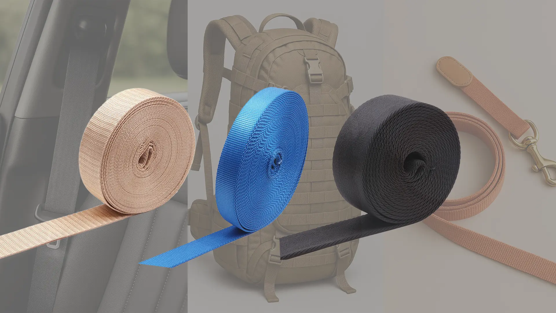 High-performance nylon webbing rolls